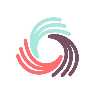 renkli sonsuz daireler hat logosu