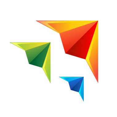 Colorful paper planes