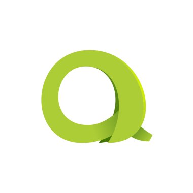 O letter green logo icon
