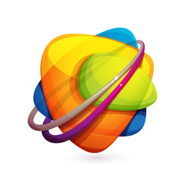 Abstract sphere crazy  logo