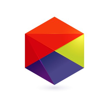 Renkli küp logosu