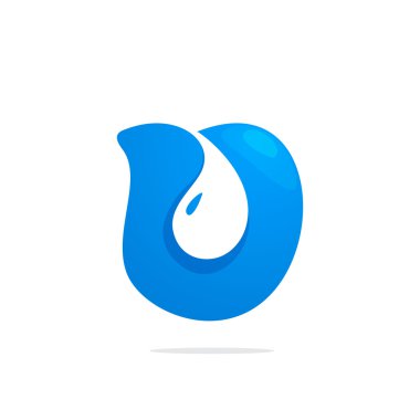 u harfi su damla logosu