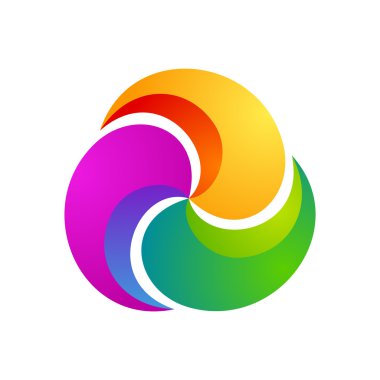 soyut küre döndürme logosu