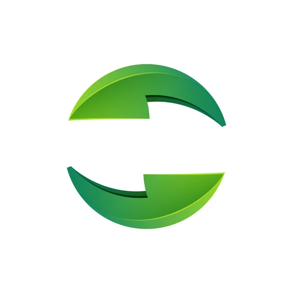 Recycle szimbólum a nyilak — Stock Vector