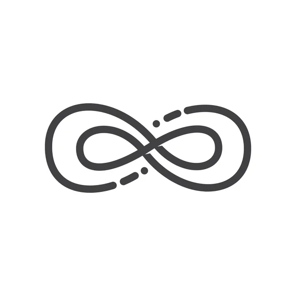Symbole irréel de l'infini . — Image vectorielle