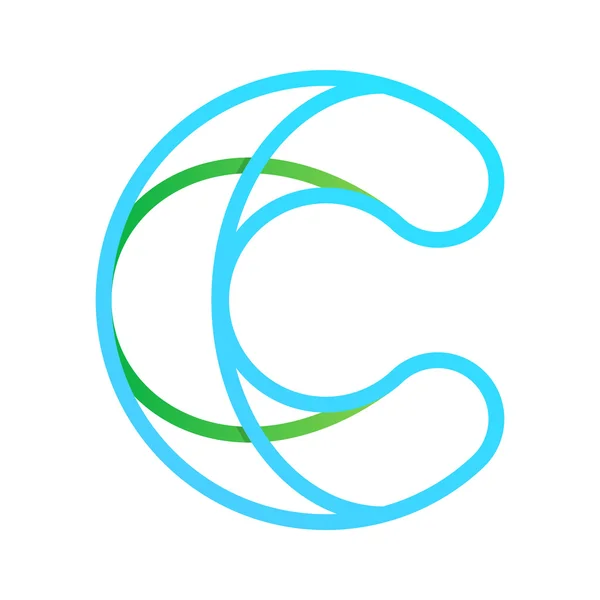 C letter line logo — Stock Vector