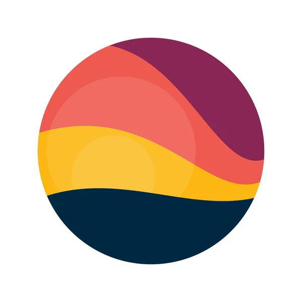 Gün batımı vektör logo simge — Stok Vektör