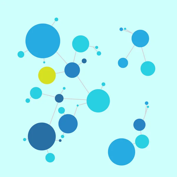 Blue dna molecules — 图库矢量图片