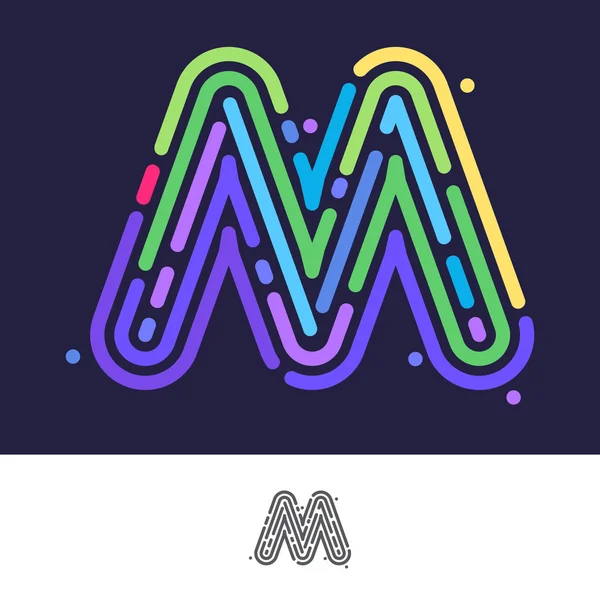 Логотип букв M — стоковый вектор