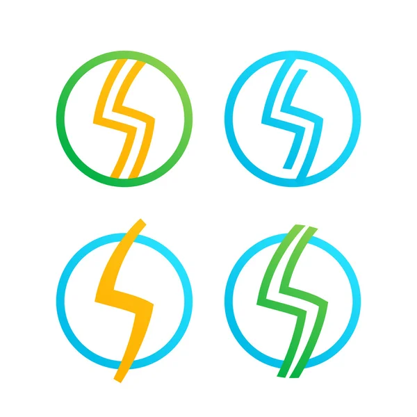 S lettera linea logo set , — Vettoriale Stock