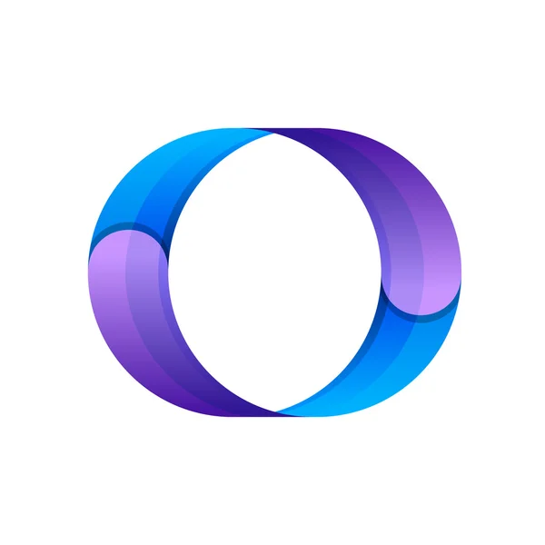 Oneindige cirkel lint logo sjabloon. — Stockvector