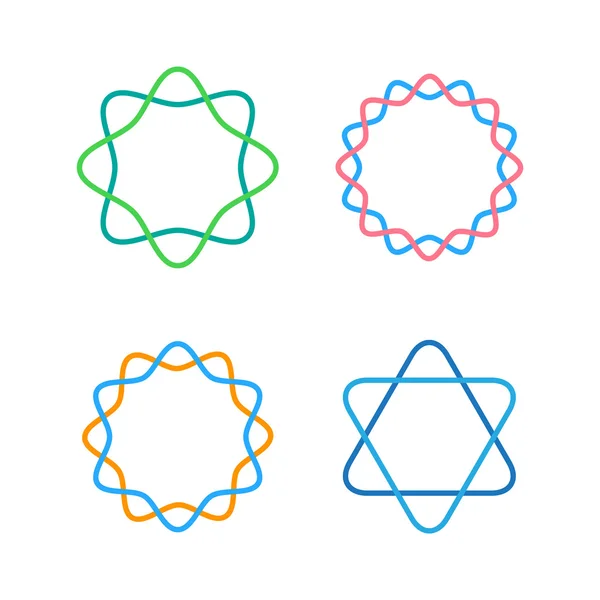Abstract circle logos — Stok Vektör