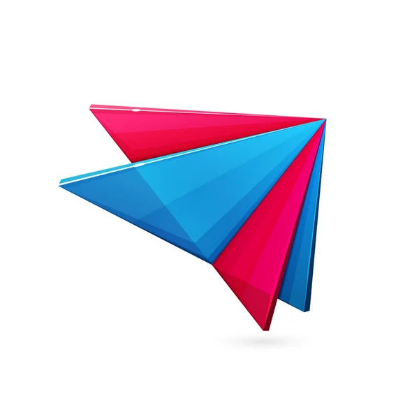 Abstract triangle logo — Stock Vector