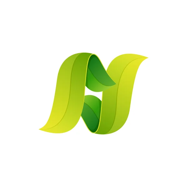 N list logo — Wektor stockowy