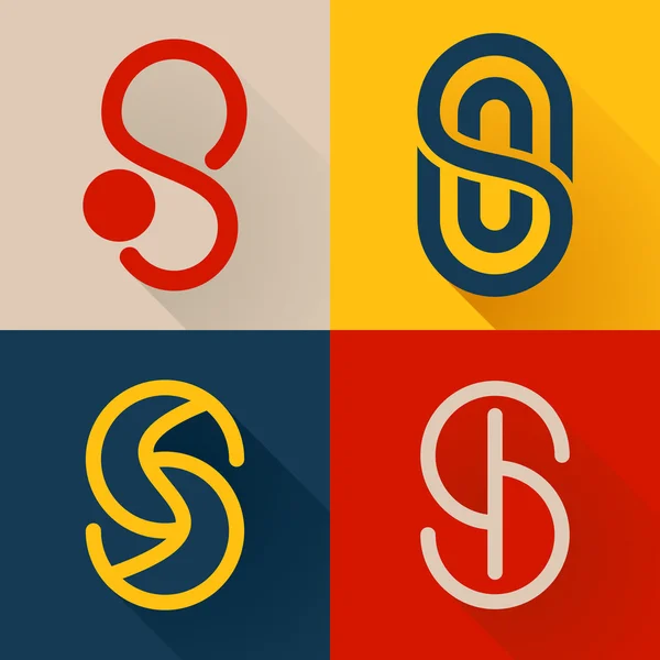 s harfi çizgi logo koymak