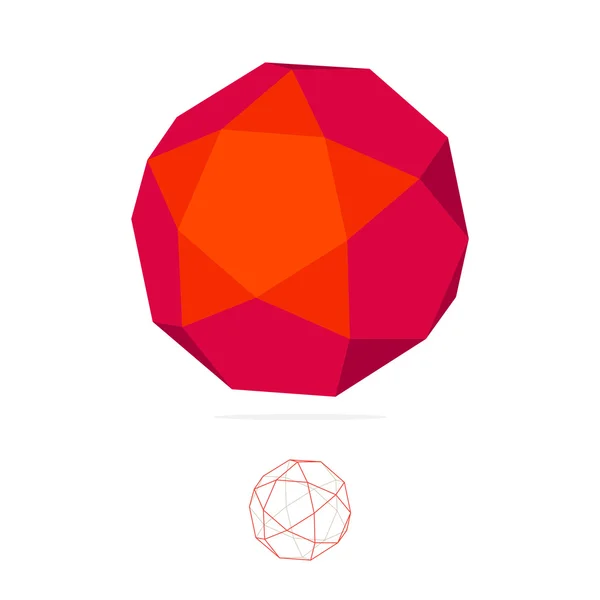 Abstract  polygon logo. — Stok Vektör