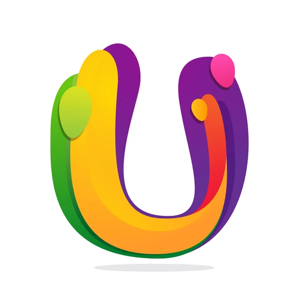 U letter logo — Stock Vector