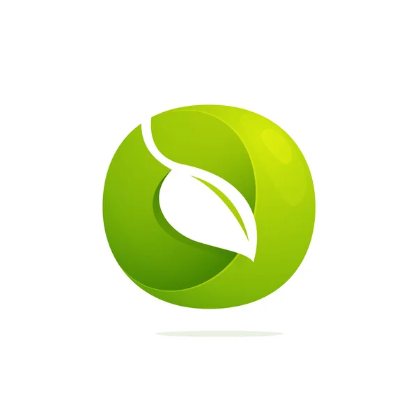 O list eco logo Tom ikona — Wektor stockowy