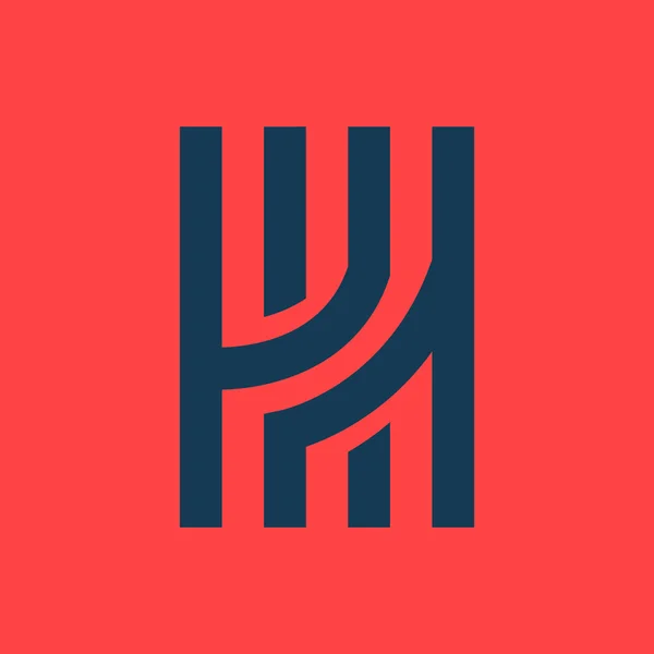 Logotipo de línea H — Archivo Imágenes Vectoriales