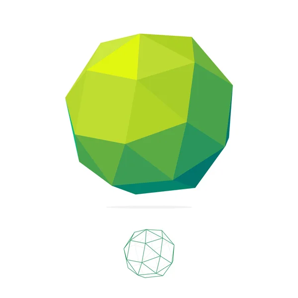Abstract  polygon logo. — Stok Vektör