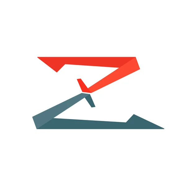 Z harfi logosu — Stok Vektör