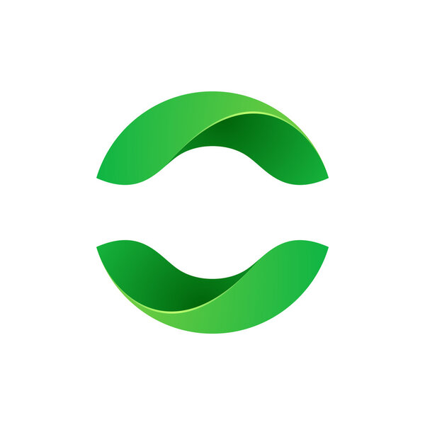 Абстрактный эко-зеленый логотип
