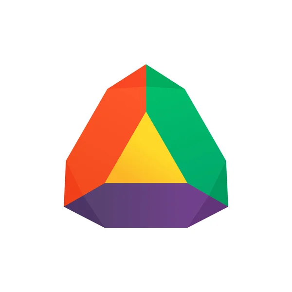 Abstract  polygon logo. — Stok Vektör