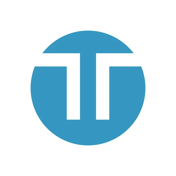 Logotipo de línea T — Vector de stock