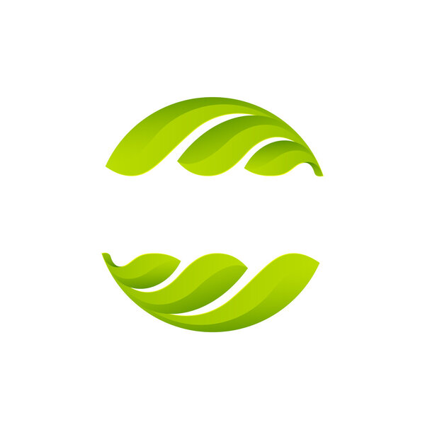 Абстрактный круглолистный логотип
