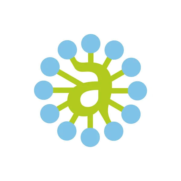 Логотип сети писем — стоковый вектор