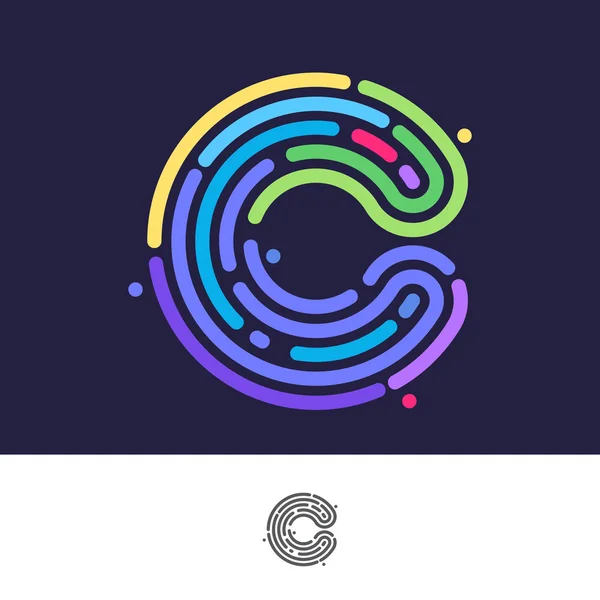 C list linia logo — Wektor stockowy