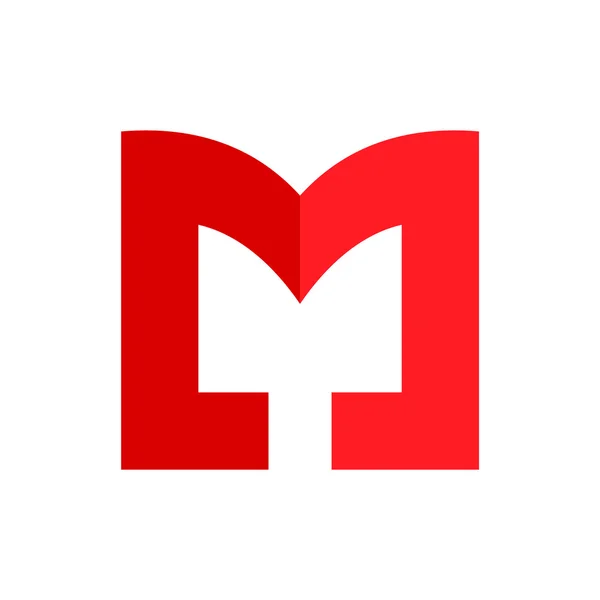 M brief lijn-logo — Stockvector