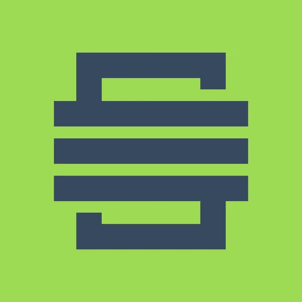 Das Buchstabenzeilen-Logo — Stockvektor