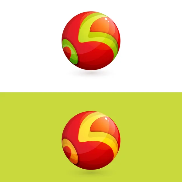 Sphere shape K letter — 图库矢量图片