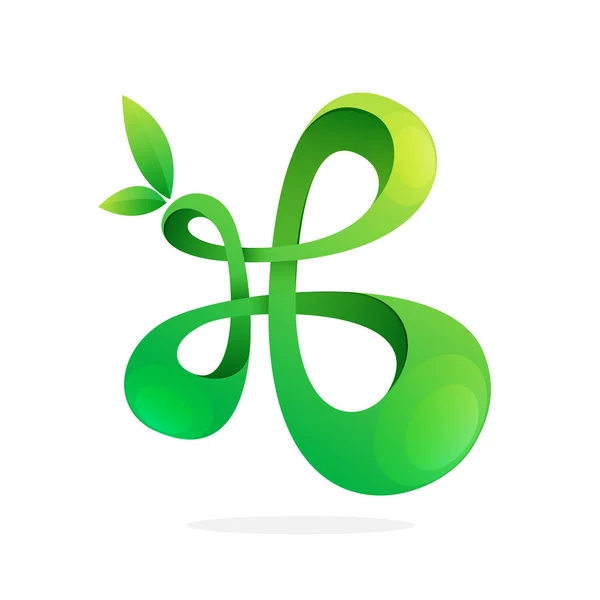 Эко-логотип — стоковый вектор