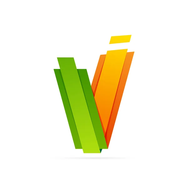 V letra logo — Archivo Imágenes Vectoriales