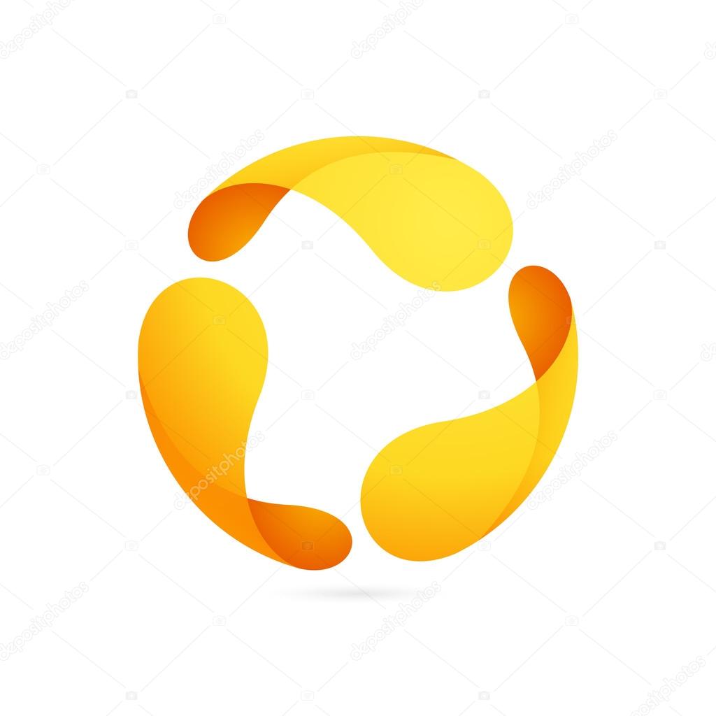 Recycle symbol or sign of arrow refresh, reload, rotation, packaging, loop sphere logo. Vector illustration design elements.