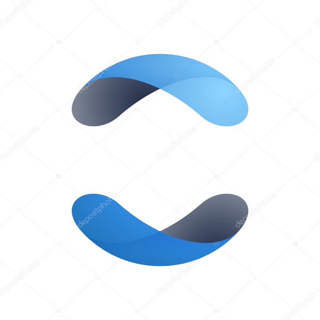 Abstract blue sphere logo