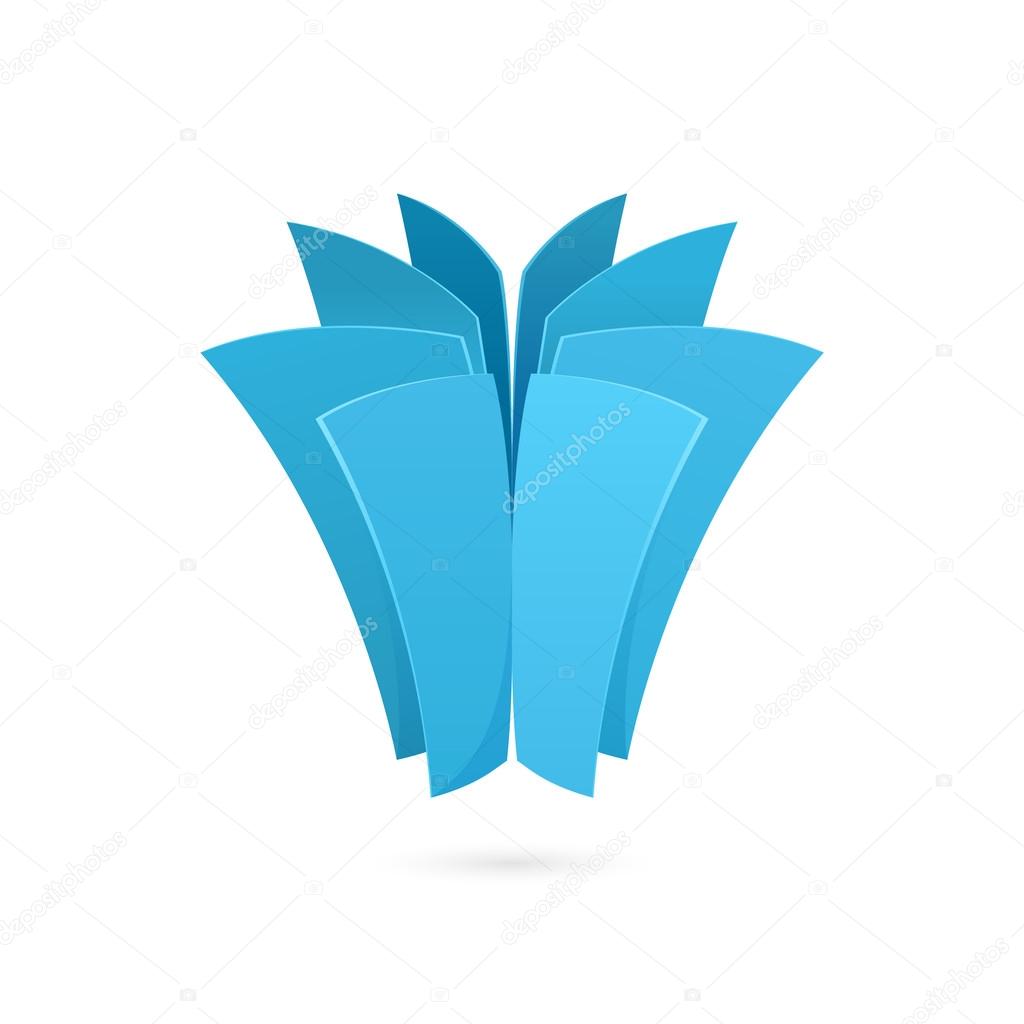 Fan or turbine logo icon