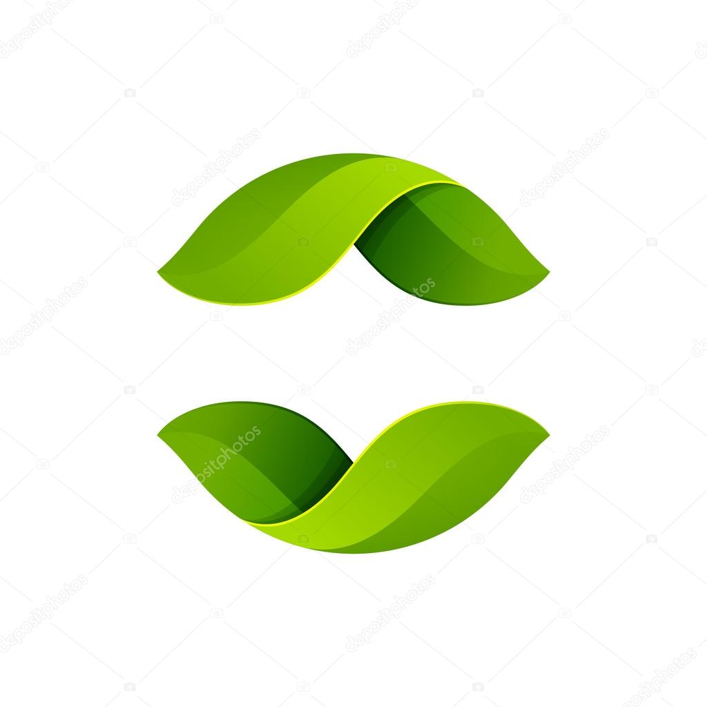 Abstract Round Green Leaf Logo Vector Image By C Kaer Dstock Vector Stock Abstract Round Green Leaf Logo Vector Image By C Kaer Dstock Vector Stock