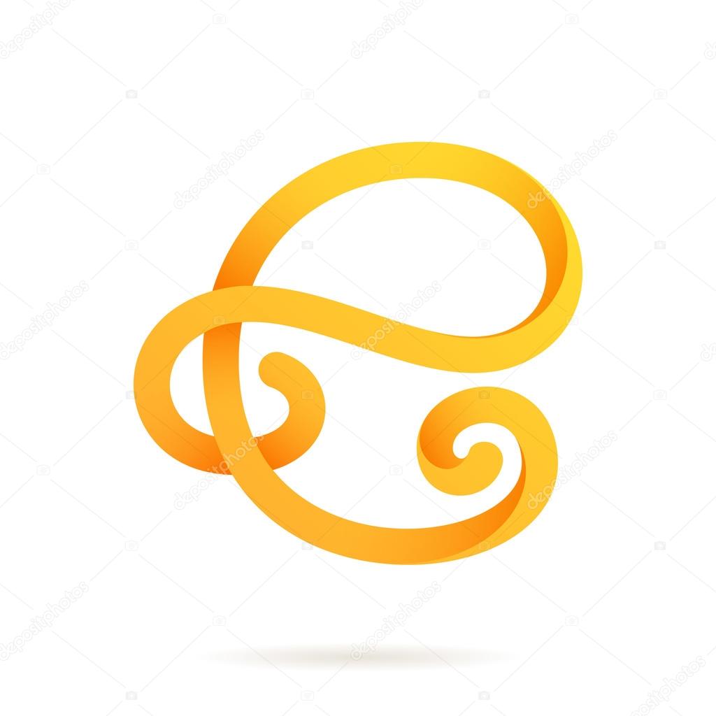 golden  letter E