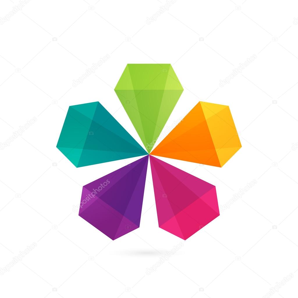 colorful star logo icon