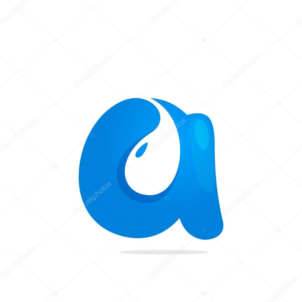 A letter water drop logo Stock Vector Image by ©kaer_dstock 75677347
