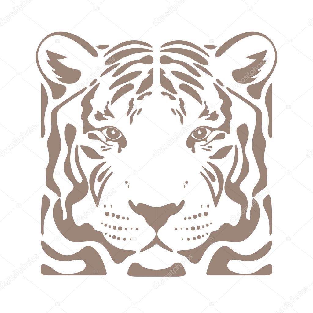 Lion head flat logo vector for a sport team