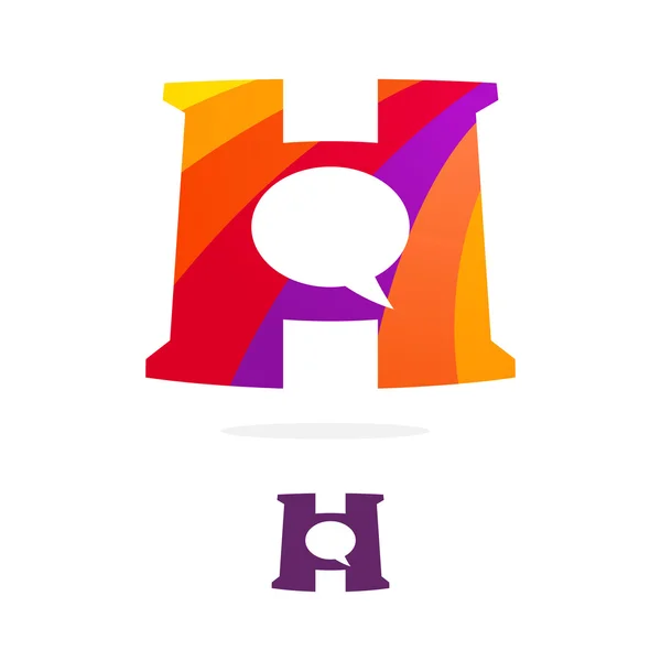 H brief Logo pictogram — Stockvector