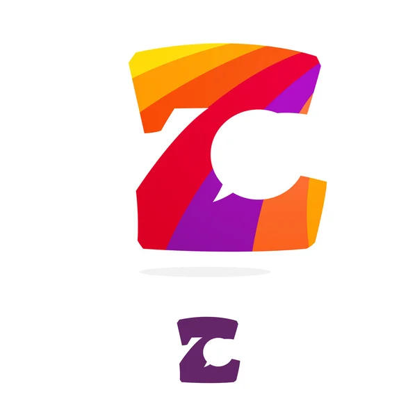 Z lettera icona logo — Vettoriale Stock