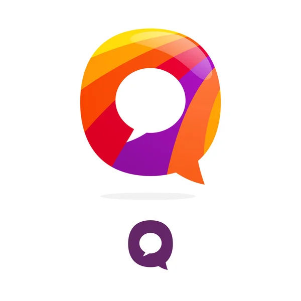 Q letterpictogram Logo — Stockvector
