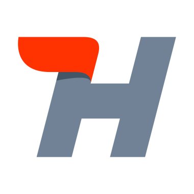 H Harfi Logo Tasarım Şablonu