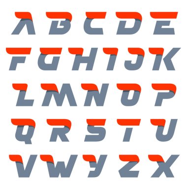 Fast speed english alphabet letters.
