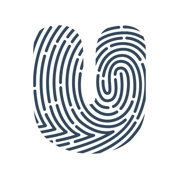 Λογότυπο γραμμή γράμμα u. — Διανυσματικό Αρχείο